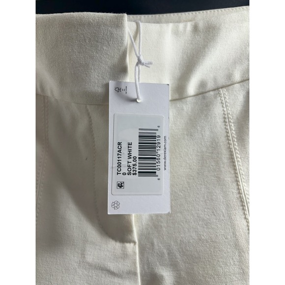 Derek Lam NWT 10 Crosby Soft White‎ Lucia Front Slit Trousers Size 0 MSRP $375 - Picture 5 of 8